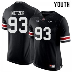NCAA Ohio State Buckeyes Youth #93 Jake Metzer Black Nike Football College Jersey IZW1045EX